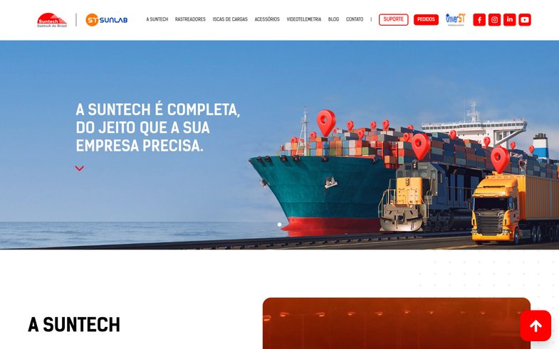 Captura do site Suntech do Brasil