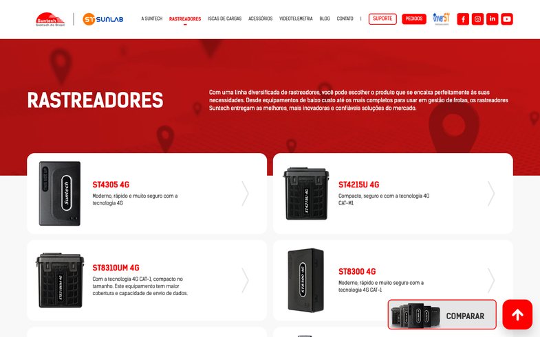 Suntech do Brasil - Site Suntech do Brasil - tela 1