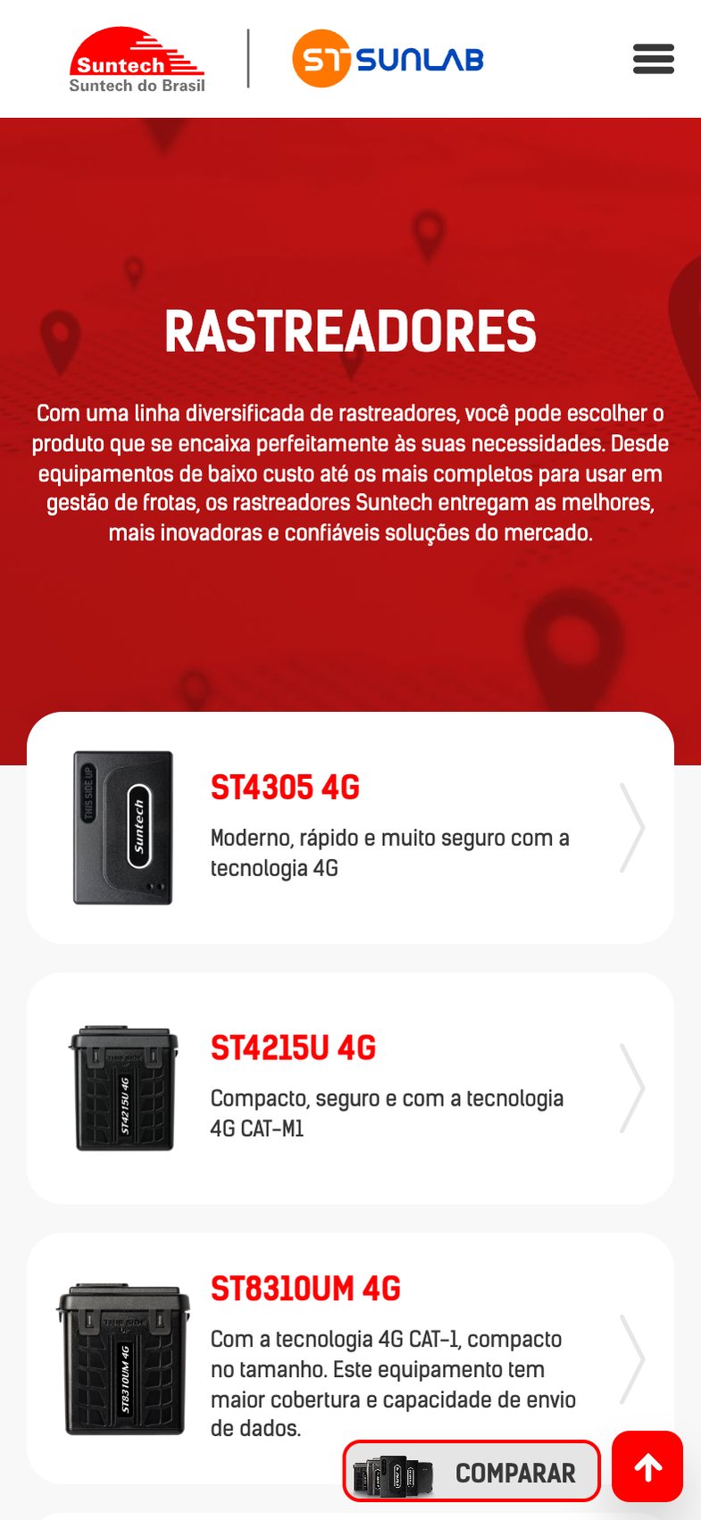 Suntech do Brasil - Central de suporte - tela 1