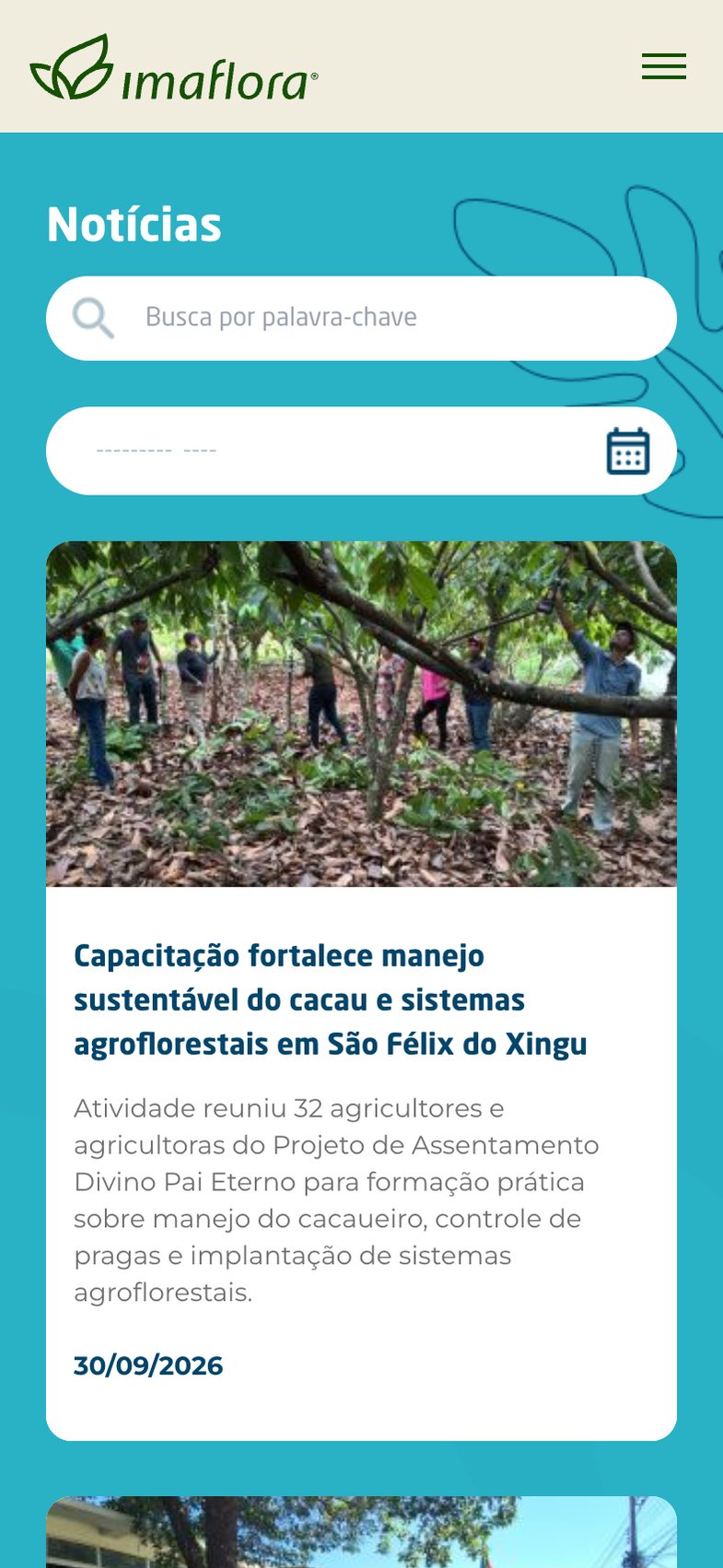 Imaflora - Biblioteca de publicações - tela 1