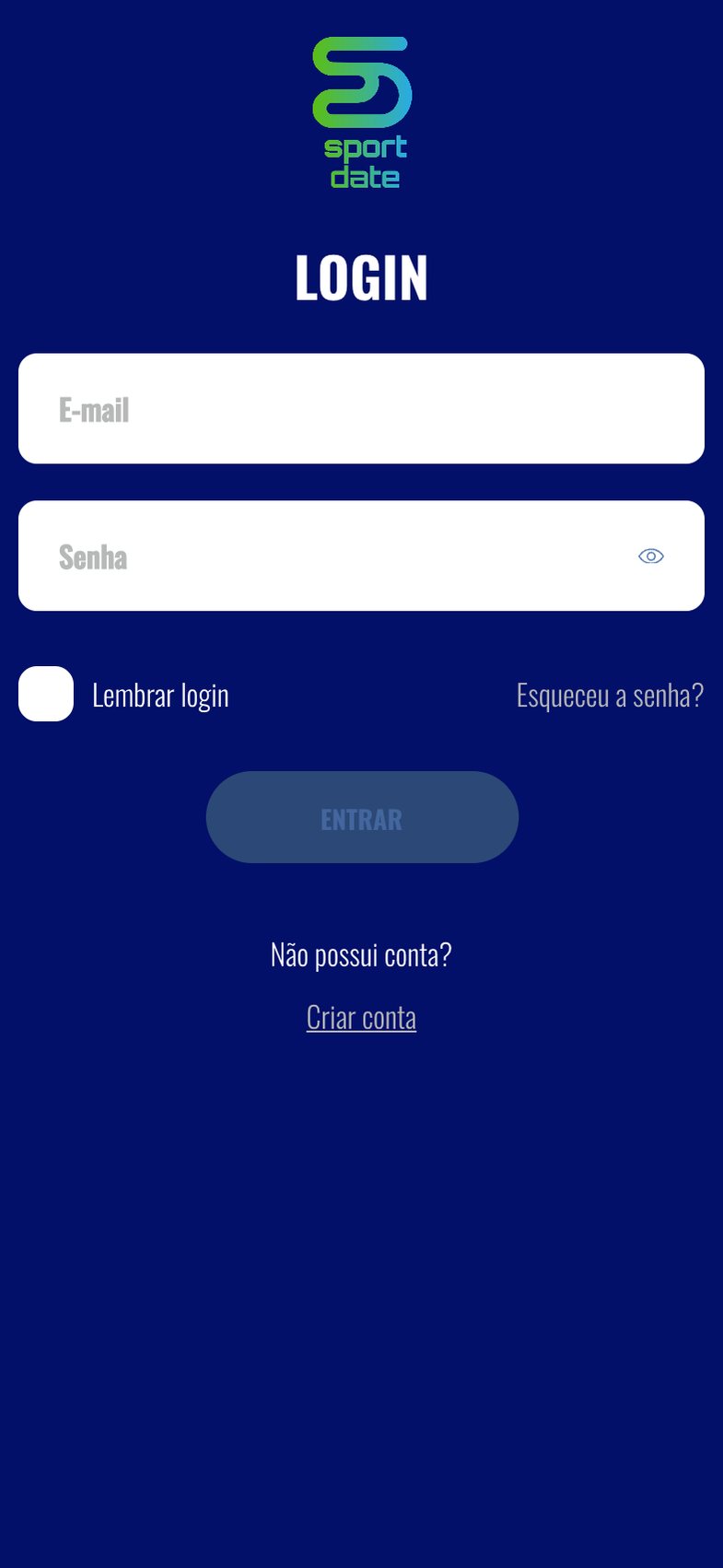 Sport Date - Painel da arena - tela 1